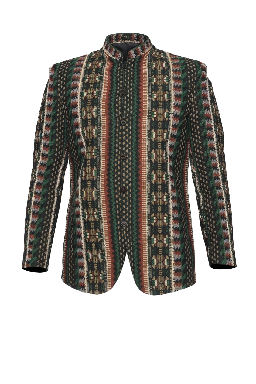 Green Ethnic Coat Barong