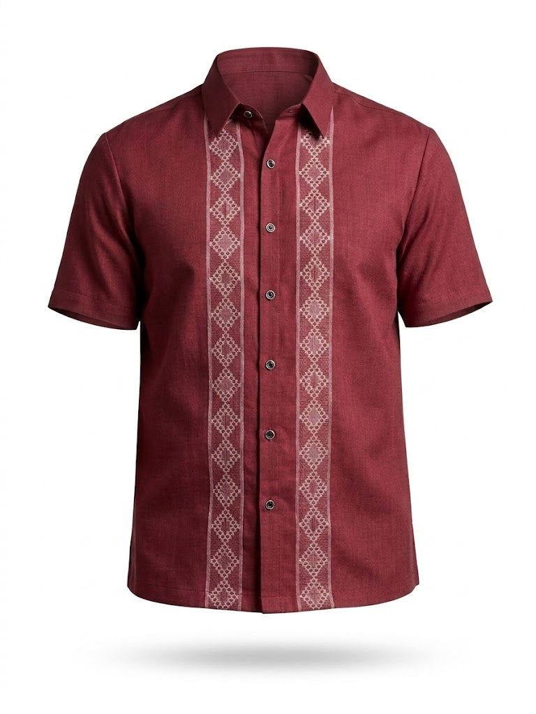 Maroon Corporate Barong
