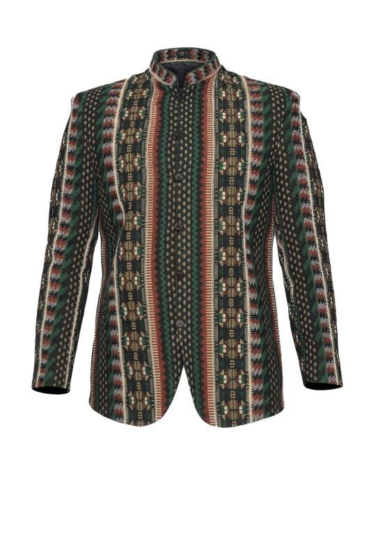 Green Ethnic Coat Barong