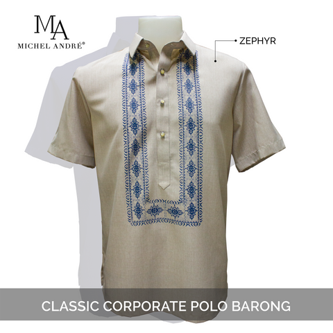 MA CLASSIC CORPORATE POLO BARONG (ZEPHYR BEIGE)