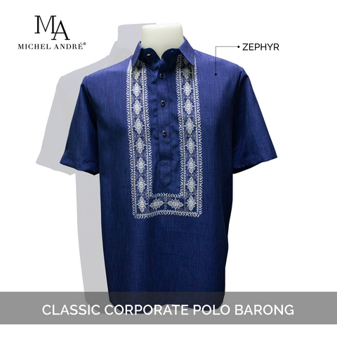 MA CLASSIC CORPORATE POLO BARONG (ZEPHYR BLUE)